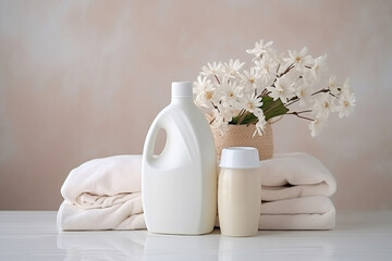 Fototapeta na wymiar Aromatherapy bottle hygiene gel spa care