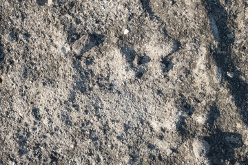 Backgrounds made of rocks and sea salts formed from minerals and above them