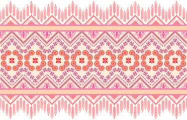 Tribal pattern Geometric ethnic oriental seamless pattern traditional Design for background,carpet,wallpaper,clothing,wrapping,Batik,fabric,Vector illustration.embroidery style.
