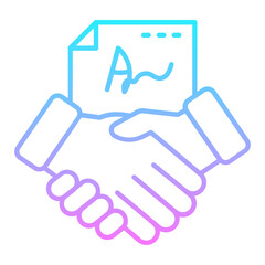 Agreement Gradient Icon