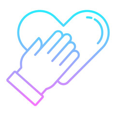 Make A Pledge Gradient Icon