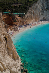 Porto Katsiki beach at Lefkada island, Greece - 640187191