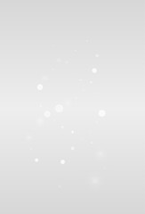 Silver Snow Vector Grey Background. New Snowfall