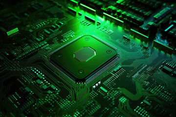 Fototapeta premium Green Computing: Eco-Conscious Technology