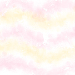 Tie dye pattern. Yellow and pink abstract watercolor background. Ink splash watercolor.