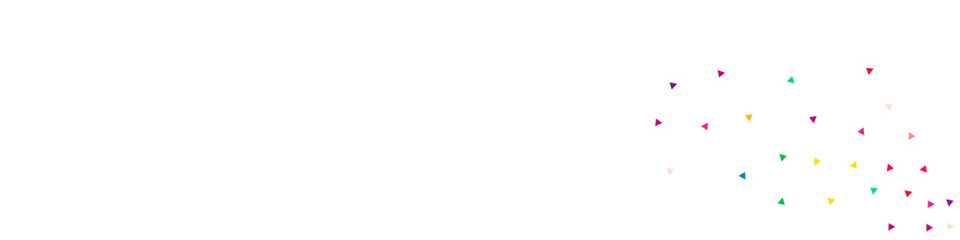 Falling Shapes Decoration Vector White Panoramic