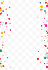 Falling Confetti Carnaval Vector Transparent