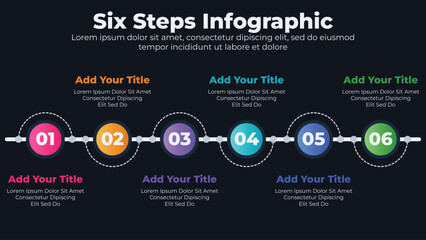 Fototapeta premium Business timeline infographic design elements