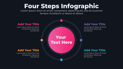 Business circle infographic design elements