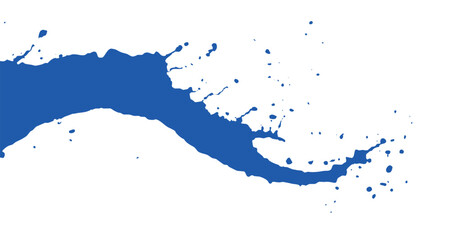 A jet of water, a stain of paint