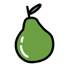 Cute Vegetable Fruit icon design element