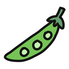 Cute Vegetable Fruit icon design element