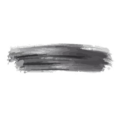Set of black paint, ink, grunge, dirty brush strokes. png