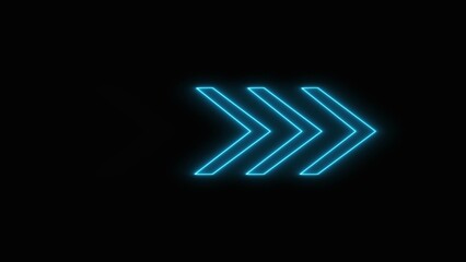 abstract neon arrow loading bar illustration background 4k 