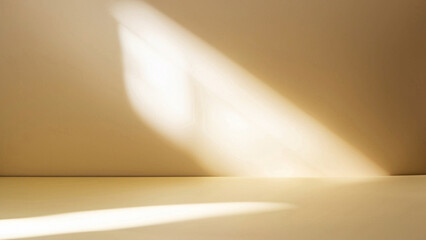 Abstract light golden background for product presentation.