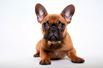 Obraz premium french bulldog on white isolated background