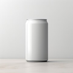 Soft drink can packaging mockup with isolated background generative ai