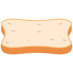 White Bread Slices Ready to Serve
