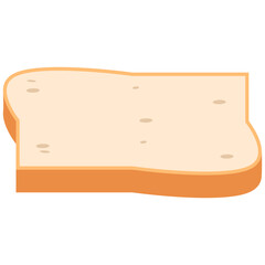 White Bread Slices Ready to Serve
