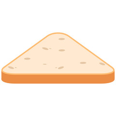 White Bread Slices Ready to Serve
