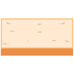 White Bread Slices Ready to Serve
