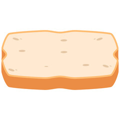 White Bread Slices Ready to Serve
