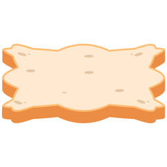 White Bread Slices Ready to Serve
