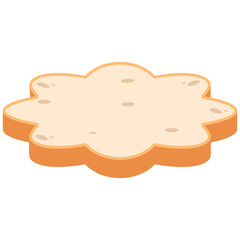 White Bread Slices Ready to Serve
