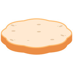 White Bread Slices Ready to Serve
