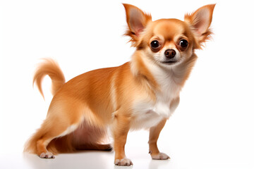 chihuahua on a white isolated background