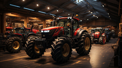 New tractor in the shop.
