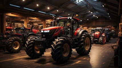  New tractor in the shop. © andranik123