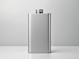 Flask bottle mockup with isolated background generative ai