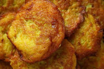 Lunch tasty food concept - delicious hash browns