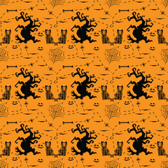 Halloween Patterns Images Halloween Pattern Vector Art Icons and Graphics