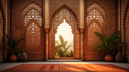 eastern arab arch photo, for background