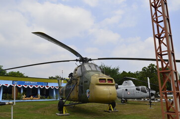 Yogyakarta - Indonesia 21 Agust 2023 : Old planes from World War 2 - As an unforgettable sign of world history