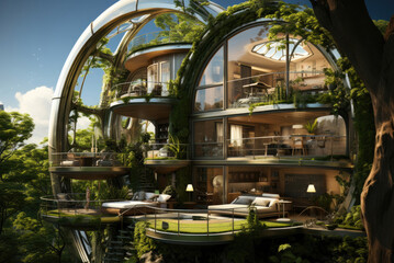 Concept of an ecological hotel in the future