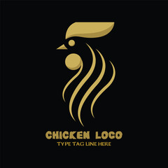 Chicken logo design for animal related logo design and corporate logo