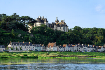 Obraz premium Chaumont-sur-Loire village in the Loire valley