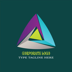 corporate logo design made by illustrator, unique corporate logo design, organization and company logo