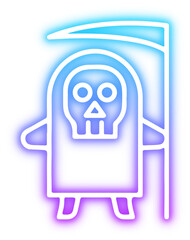 Set of Halloween neon