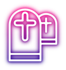 Obraz premium Set of Halloween neon