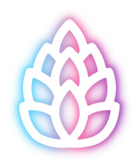 Set of Christmas neon