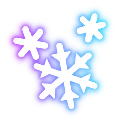 Set of Christmas neon