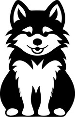 Pomsky Flat Icon