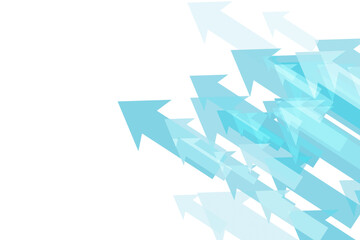Digital png illustration of blue arrows on transparent background