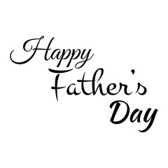 Digital png illustration of happy father's day text on transparent background