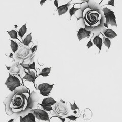 "Sable Serenade: Exquisite Black Rose"