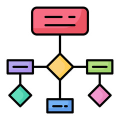 Diagram Workflow Line Color Icon